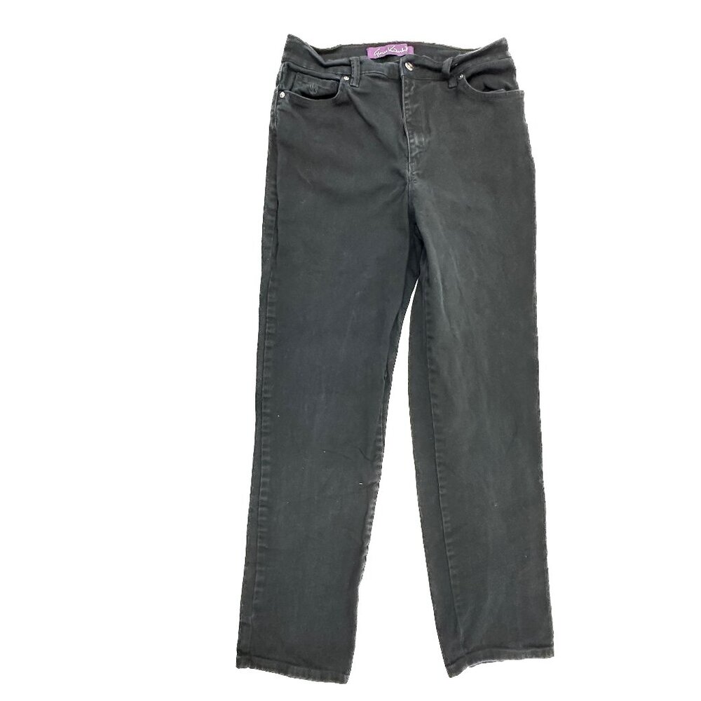 Gloria Vanderbilt Amanda Straight Leg Women's size 10 Black Denim Jeans